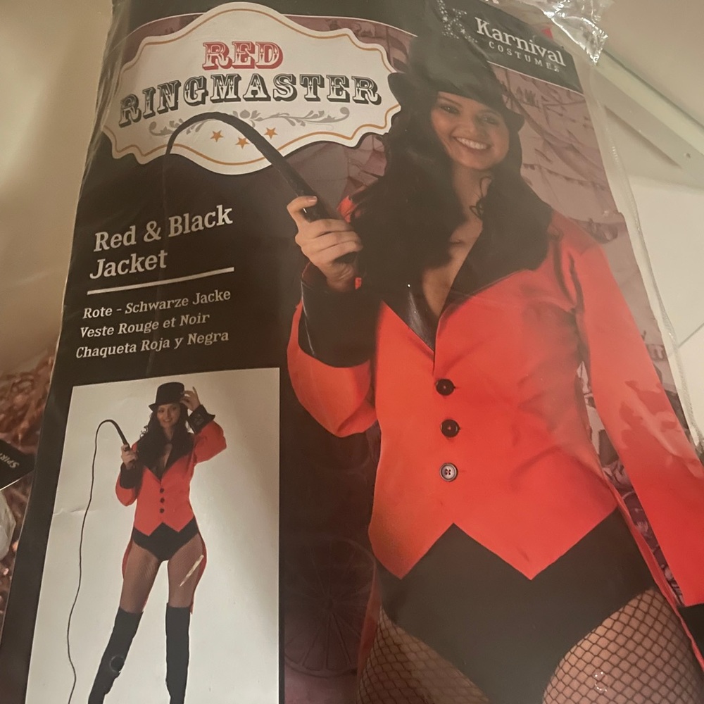 Red jacket ringmaster costume!